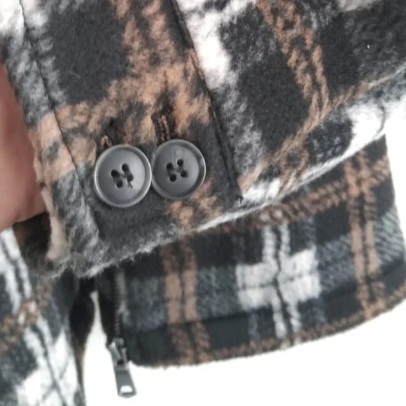 Joie Zip Front Printed  Plaid Jacket - Picture 7 of 7